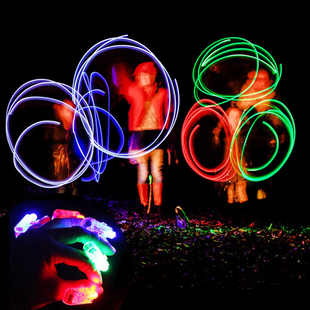 Novelty Place 40 LED Party Finger Lights – Reusable, Up to 24 Hours of Light