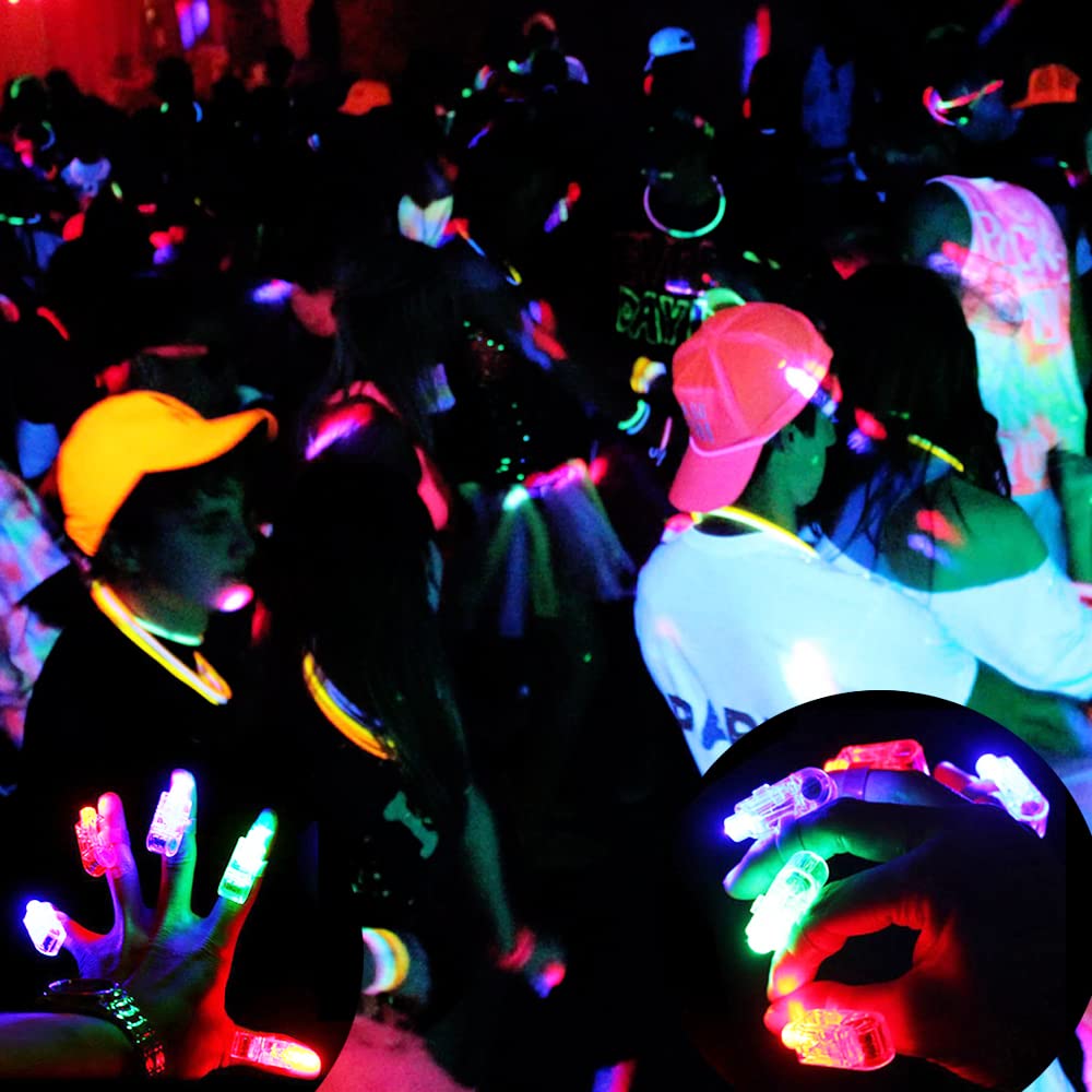 Novelty Place 40 LED Party Finger Lights – Reusable, Up to 24 Hours of Light