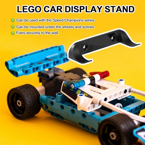 NQEUEPN 14-Pack Car Display Wall Mounts for Speed Champions Series – Vertical Wall Mount with Screws