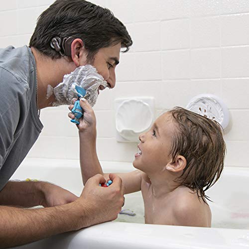 Nuby Astronaut Mirror Bath Toy Set – 3-Piece Interactive Baby Bathtub Toy for Toddlers 3+