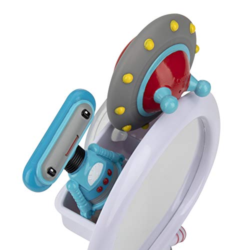 Nuby Astronaut Mirror Bath Toy Set – 3-Piece Interactive Baby Bathtub Toy for Toddlers 3+