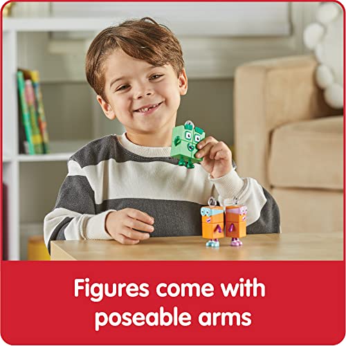Numberblocks Four and the Terrible Twos Action Figure Set – Officially Licensed Math Toy for Kids Ages 3-5