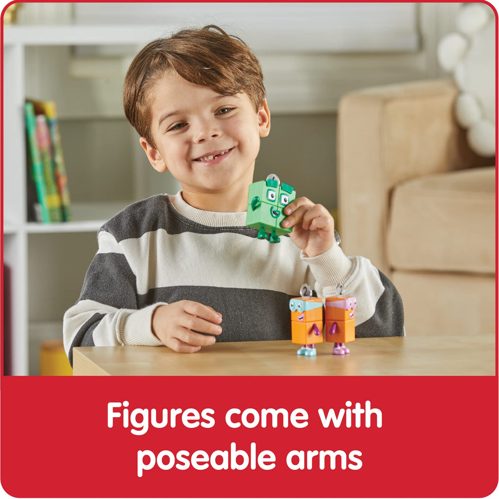 Numberblocks Four and the Terrible Twos Action Figure Set – Officially Licensed Math Toy for Kids Ages 3-5