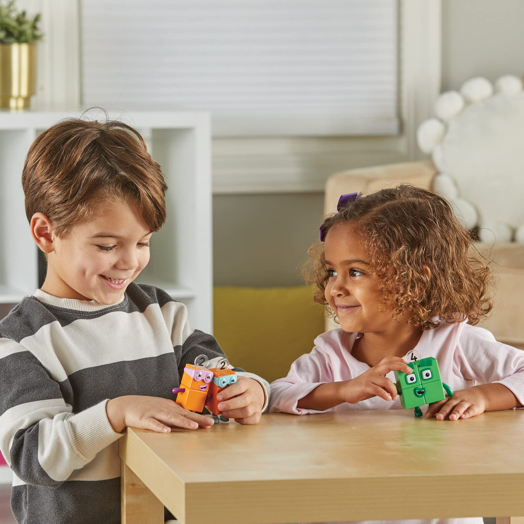 Numberblocks Four and the Terrible Twos Action Figure Set – Officially Licensed Math Toy for Kids Ages 3-5