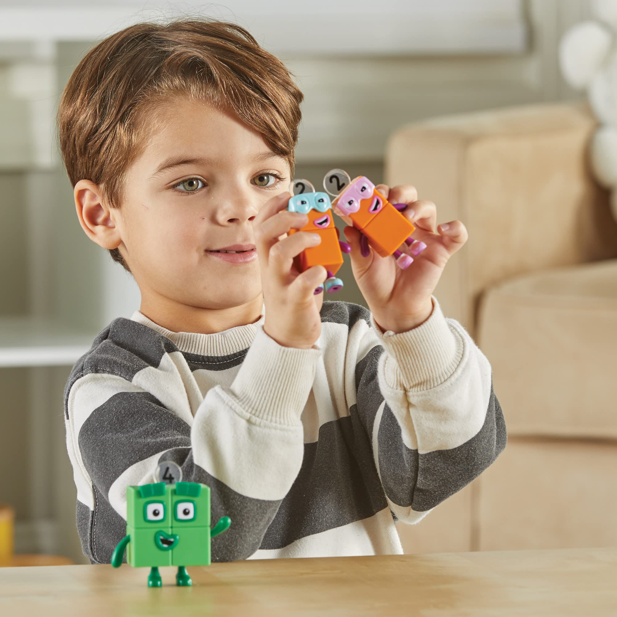 Numberblocks Four and the Terrible Twos Action Figure Set – Officially Licensed Math Toy for Kids Ages 3-5