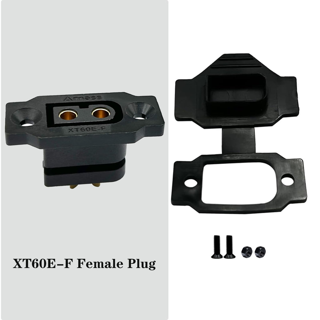 Nuofany 10-Pack XT60E-F Female Connectors with Dust Caps and Screws for RC Drones and Aircraft