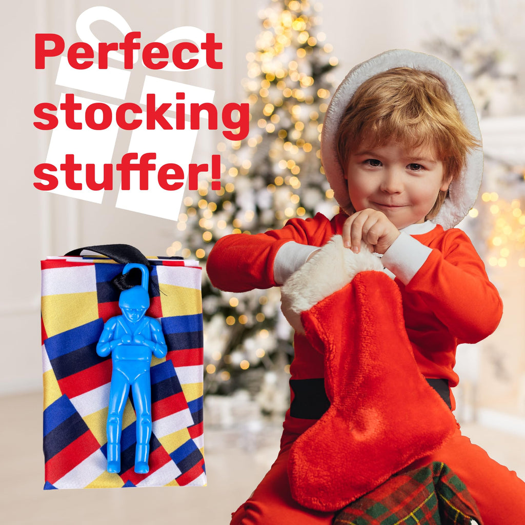 nutty toys Parachute Men – Tangle-Free Flying Toy for Kids Ages 3-12, Outdoor & Indoor Play