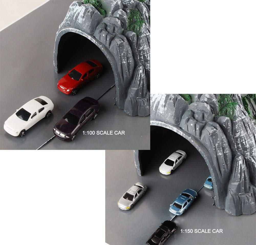 NWFashion 1:160 Scale N Gauge Plastic Rockery Tunnel for Mini Train Layouts