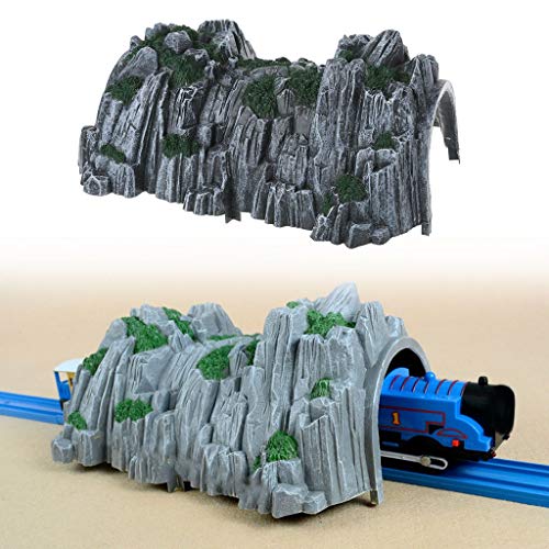 NWFashion 1:160 Scale N Gauge Plastic Rockery Tunnel for Mini Train Layouts