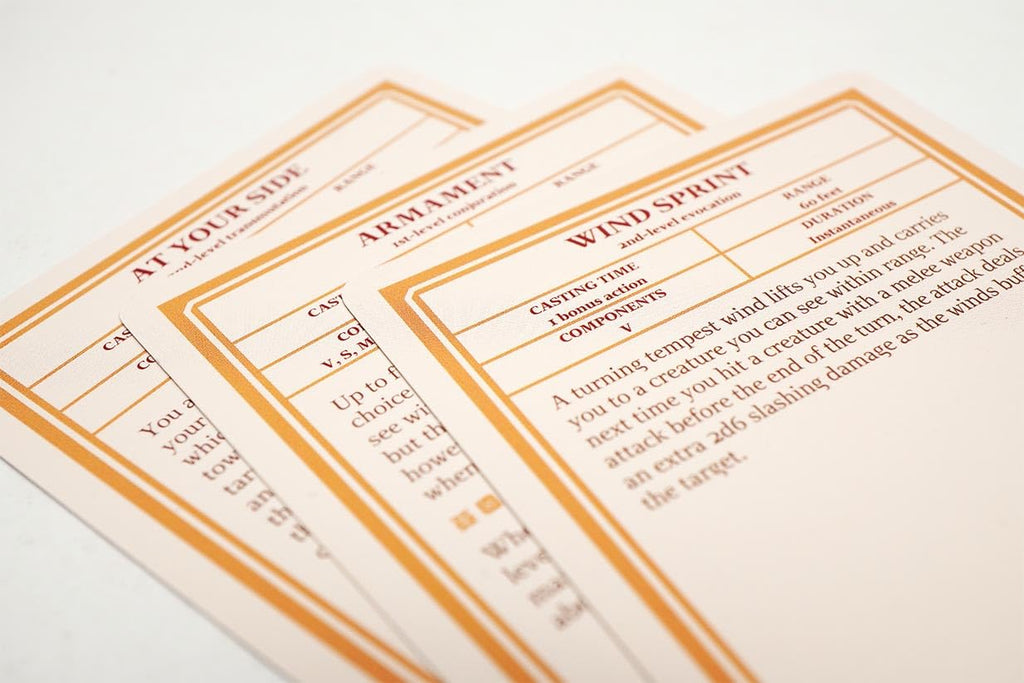 Obojima RPG Spell Deck – 50 Exclusive Spell Cards for D&D 5e