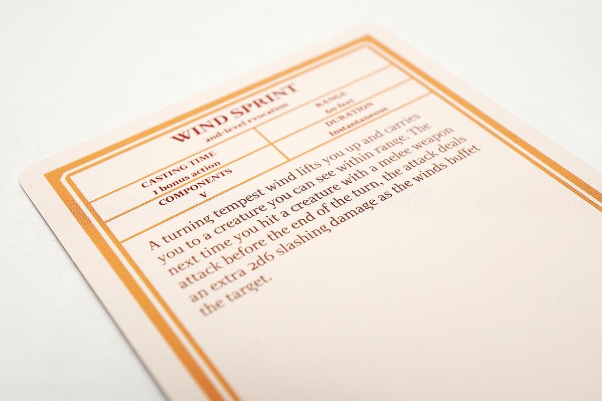 Obojima RPG Spell Deck – 50 Exclusive Spell Cards for D&D 5e