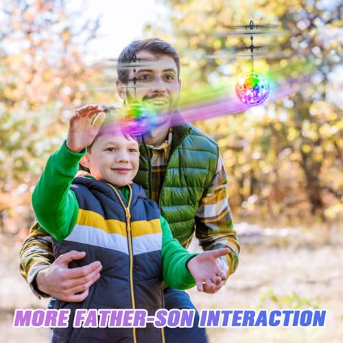 Ocditikl Flying Orb Ball – Hand-Controlled, Rechargeable, with LED Lights, for Kids Ages 6+