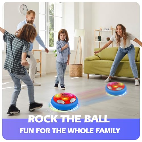 Ocditikl Hover Soccer Ball with LED Lights & Foam Bumper – Air Floating Soccer Toy for Kids Ages 5-12