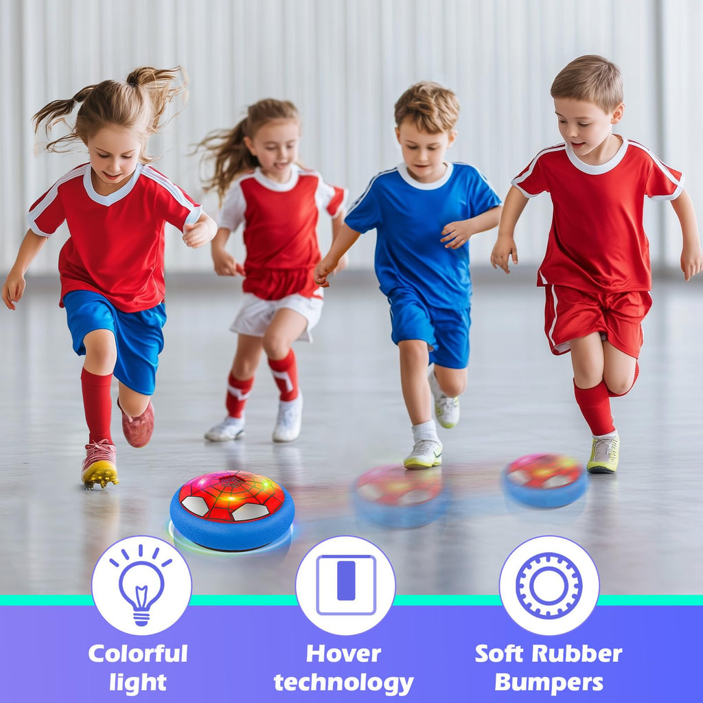 Ocditikl Hover Soccer Ball with LED Lights & Foam Bumper – Air Floating Soccer Toy for Kids Ages 5-12