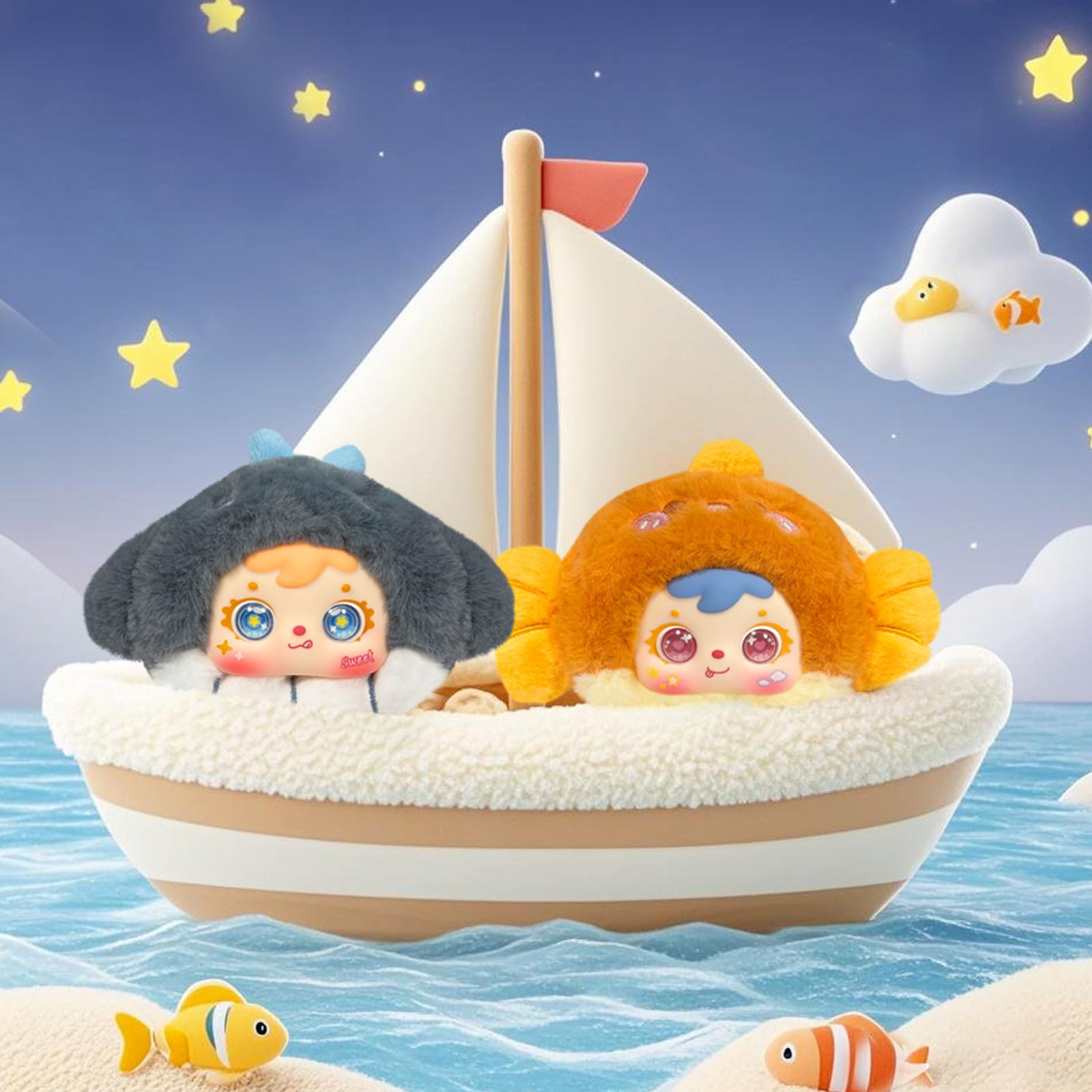 Ocean Mobilization Series Plush Doll Blind Box – 7 Random Styles, Scented Collectible Toy by VoyaBliss
