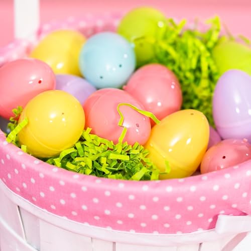 OCTERIC 120-Pack Fillable Plastic Easter Eggs - Pastel, 2.3", Bulk for Hunt, Basket, Party, Classroom