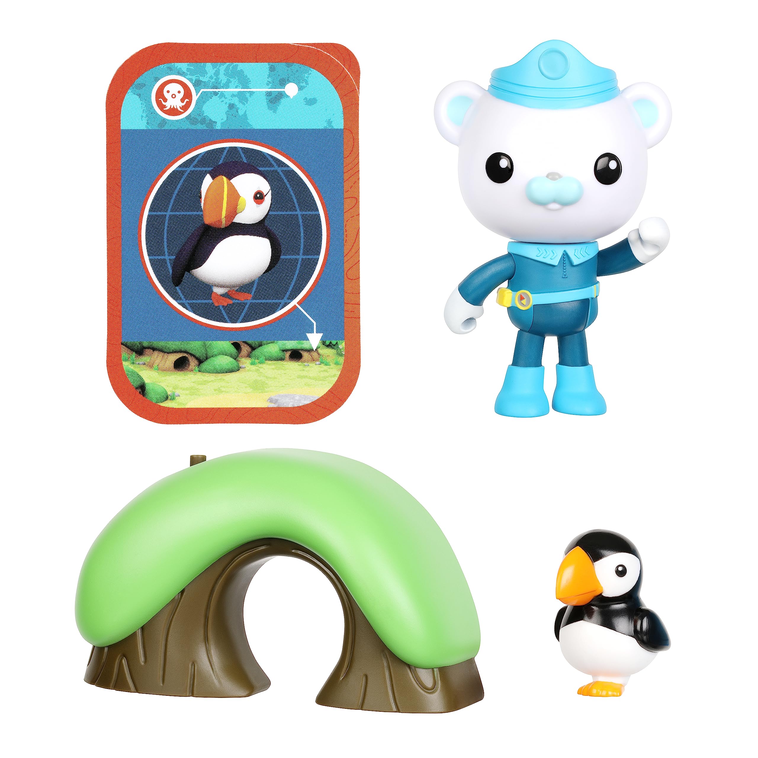 Octonauts Captain Barnacles Adventure Pack - Deluxe Figure with Puffin Rescue Mission