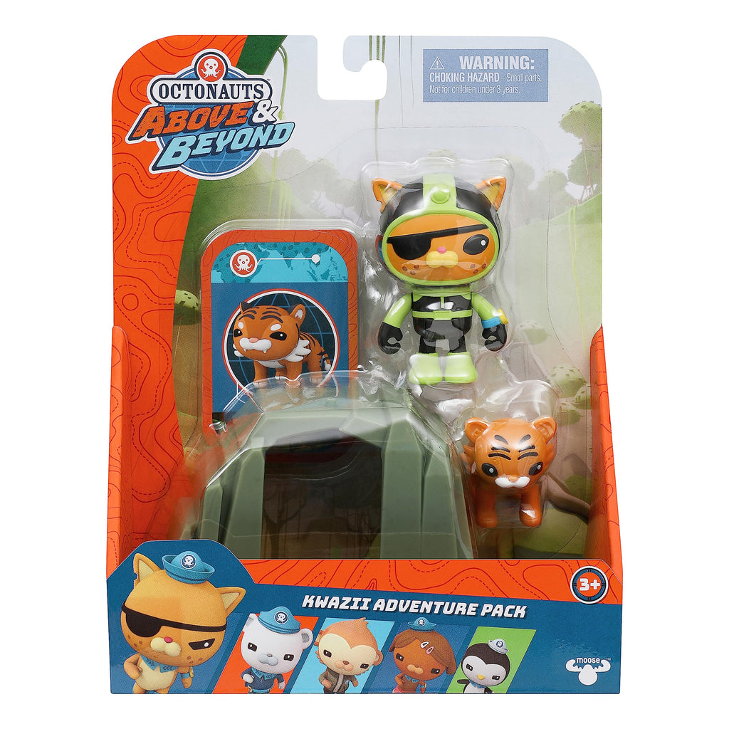 Octonauts Kwazii Adventure Pack - Cave Suit Figure with Tiger Rescue