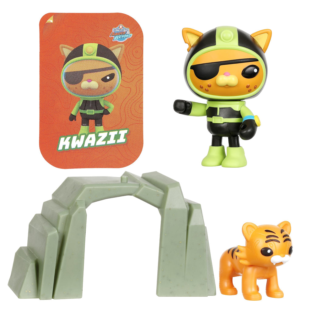 Octonauts Kwazii Adventure Pack - Cave Suit Figure with Tiger Rescue