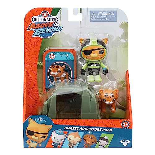Octonauts Kwazii Adventure Pack - Cave Suit Figure with Tiger Rescue