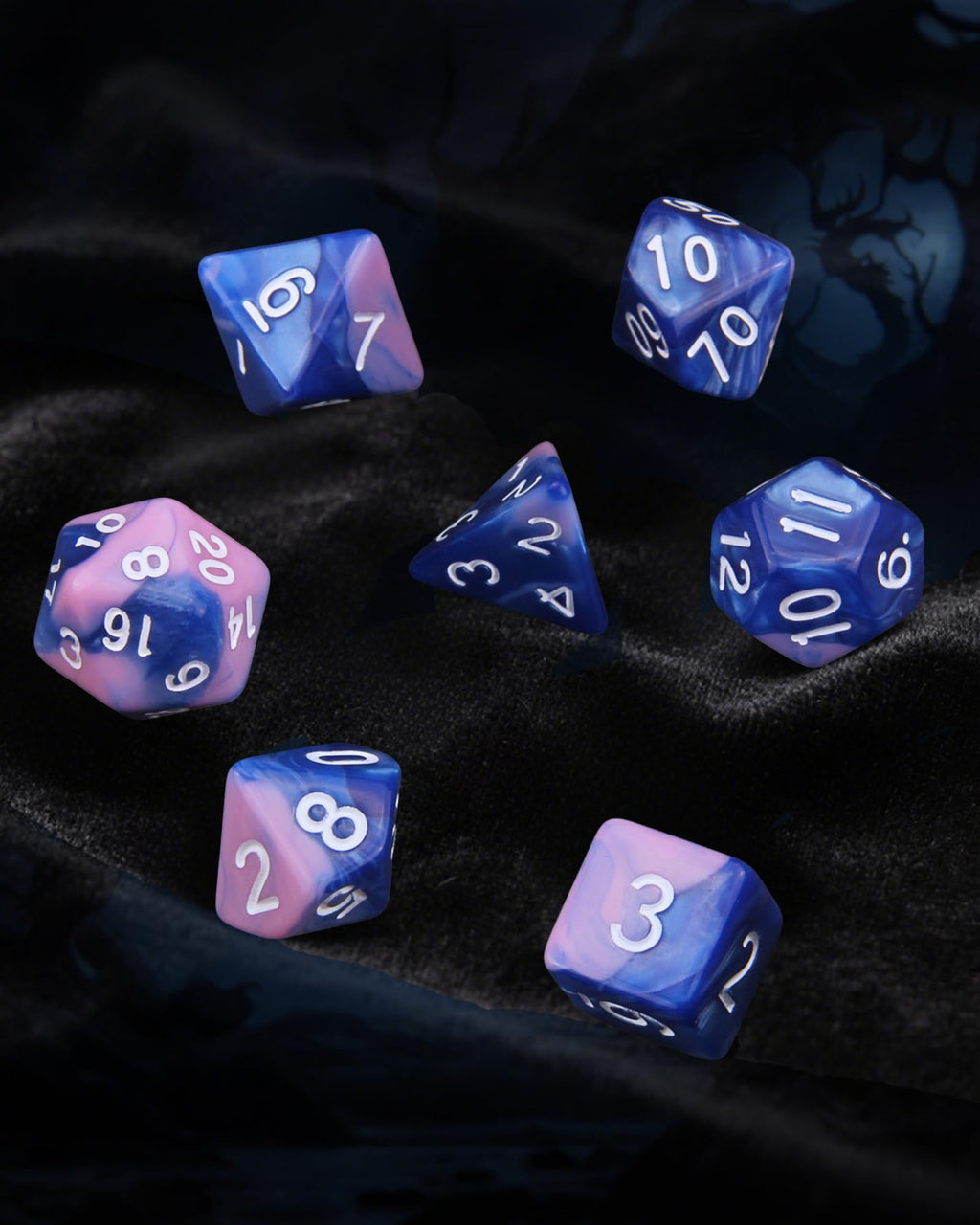 ODINROLL 42-Piece Polyhedral Dice Set - 6 Complete RPG Sets with Bag for D&D, Pathfinder