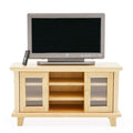 Odoria 1/12 Miniature TV Stand with TV and Remote for Dollhouse Living Room, Burlywood