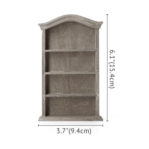 Odoria 1/12 Scale Miniature Bookshelf for Dollhouse – 3.7x1.1x6.1 Inch Retro Bookcase