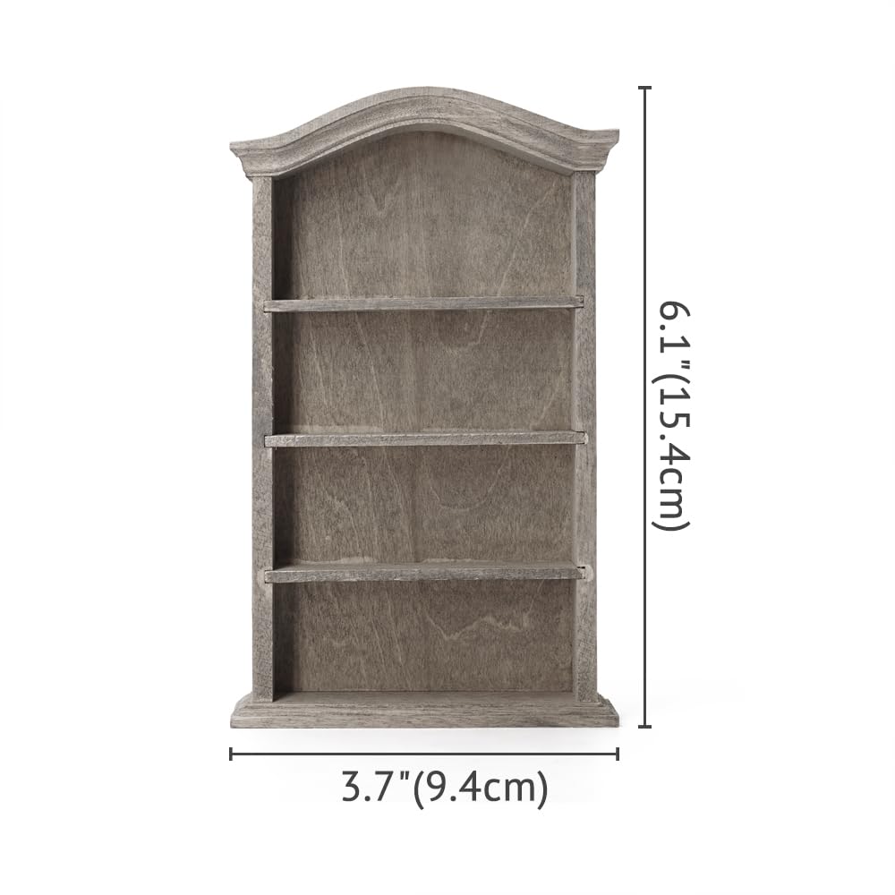 Odoria 1/12 Scale Miniature Bookshelf for Dollhouse – 3.7x1.1x6.1 Inch Retro Bookcase