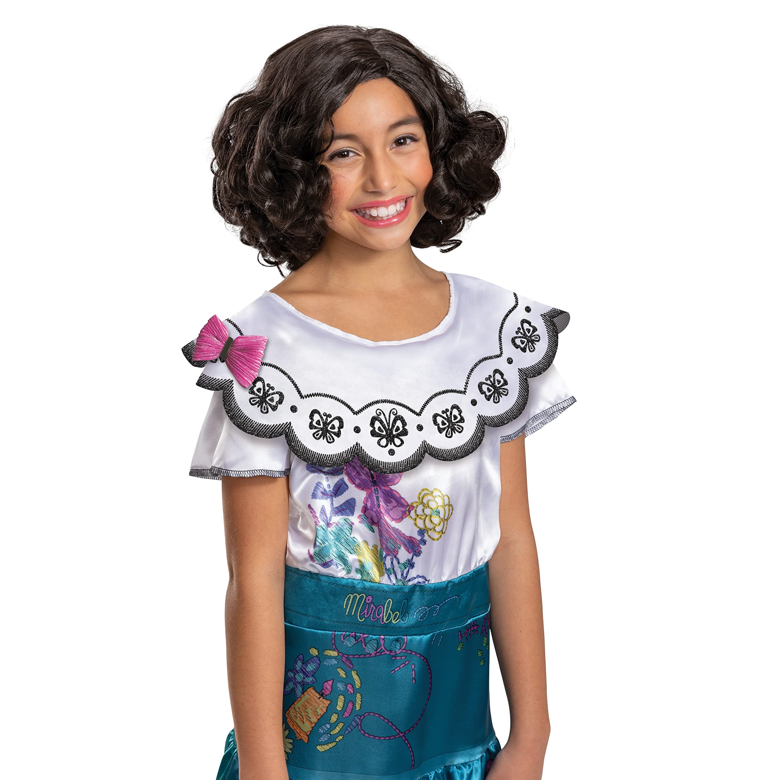 Official Disney Encanto Mirabel Wig for Girls – Child Size, Adjustable Strap