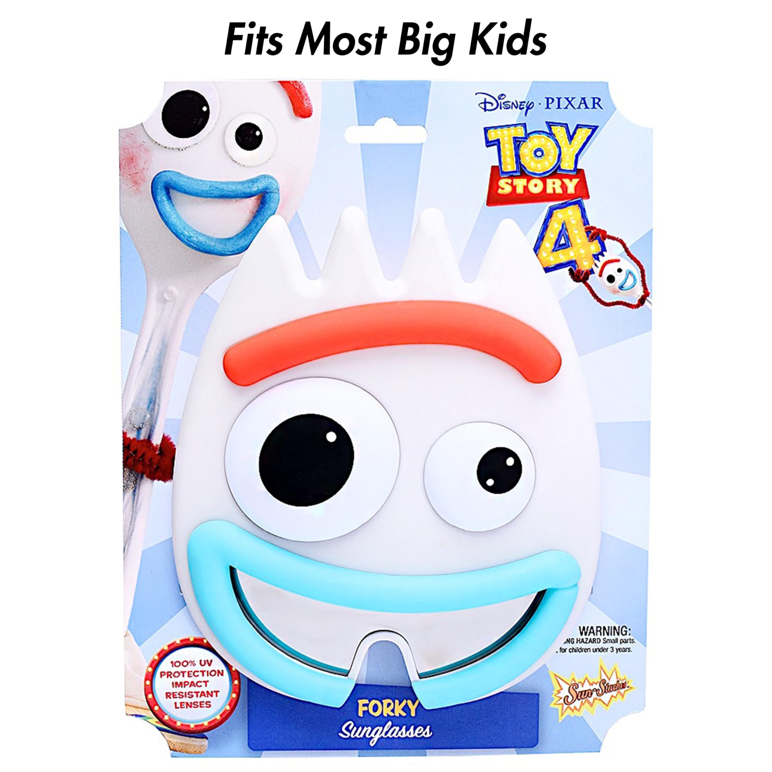Official Sun-Staches Disney Toy Story Sunglasses – Woody, Buzz or Forky Costume Accessory