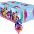 Officially Licensed My Little Pony Plastic Tablecloth 54x108 Inches - Mane 5 Characters