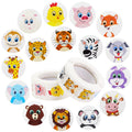 OFOWOL 1000 Cute Animal Stickers - 2 Rolls, 16 Designs, 1 Inch - Perfect for Classroom Rewards & Crafts