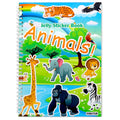 OIBUTUR Reusable Jelly Sticker Book for Toddlers 2-4 - 51 Animal Stickers, Silicone Travel Activities for Plane