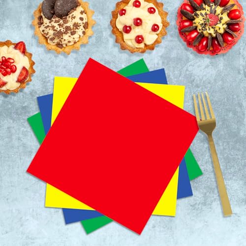 Oigco 60 PCS Colorful Paper Plates and Napkins Set – Pastel Rainbow Disposable Tableware for Parties, Birthdays, Baby Showers