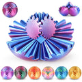 Olee Odee Gear Ball Fidget Toy – 3D Printed Steampunk Gear Sphere for Stress Relief, Ombre Purple, 2.5 Inches