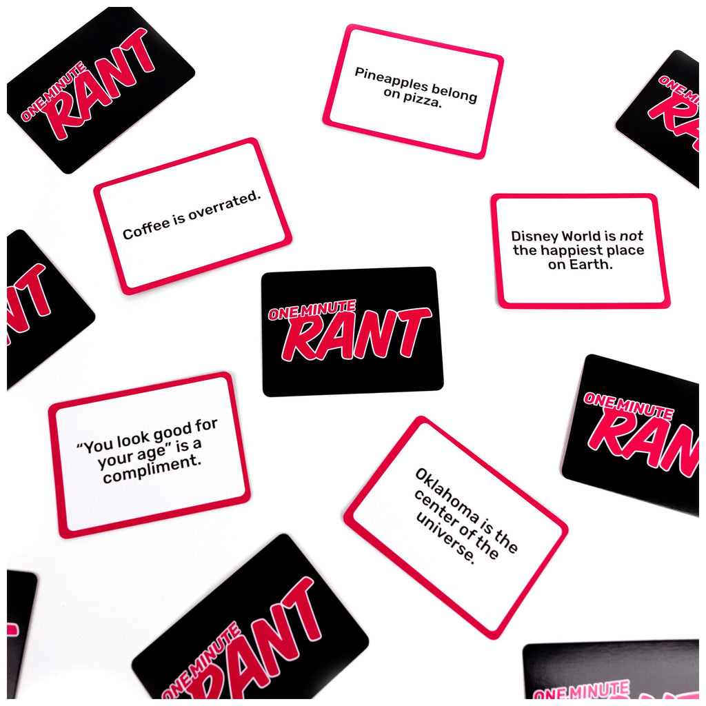 One Minute Rant: Hilarious Controversial Topic Card Game for Family Game Night – Spin Master