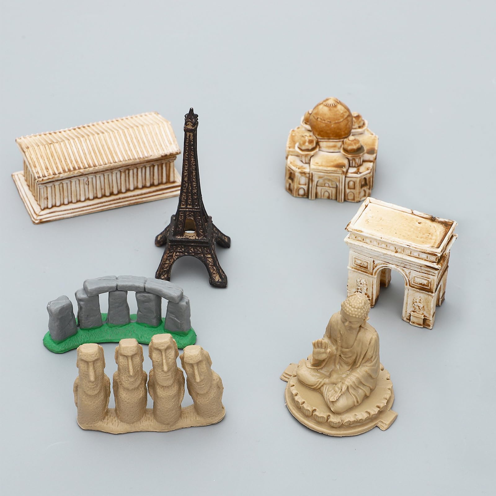 ONEST 20-Piece World Landmark Miniature Figurines Set for Kids & Adults