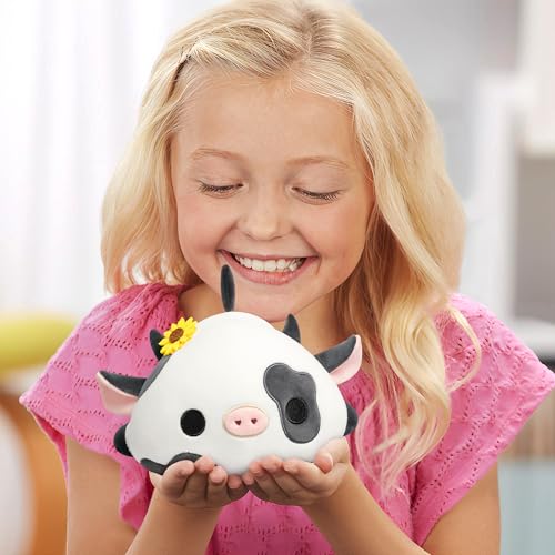Onsoyours 9 Inch Cow Plush with Sunflower Headwear - Soft Stuffed Animal Toy for Kids