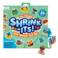Ooly 28-Piece DIY Shrinking Art Kit - Pre-Cut Shrink Plastic Charms for Kids, Fun Friends Theme