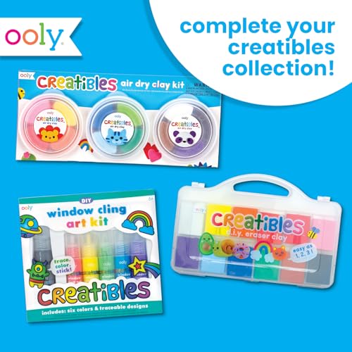 Ooly Creatibles Air Dry Clay Kit - 12 Colors with 3 Shaping Tools for Kids