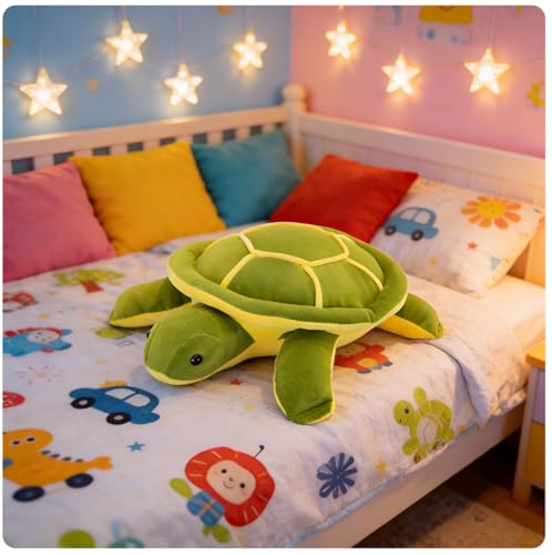 OPHRBU 14-Inch Sea Turtle Plushie – Soft Green Stuffed Animal Toy for All Ages