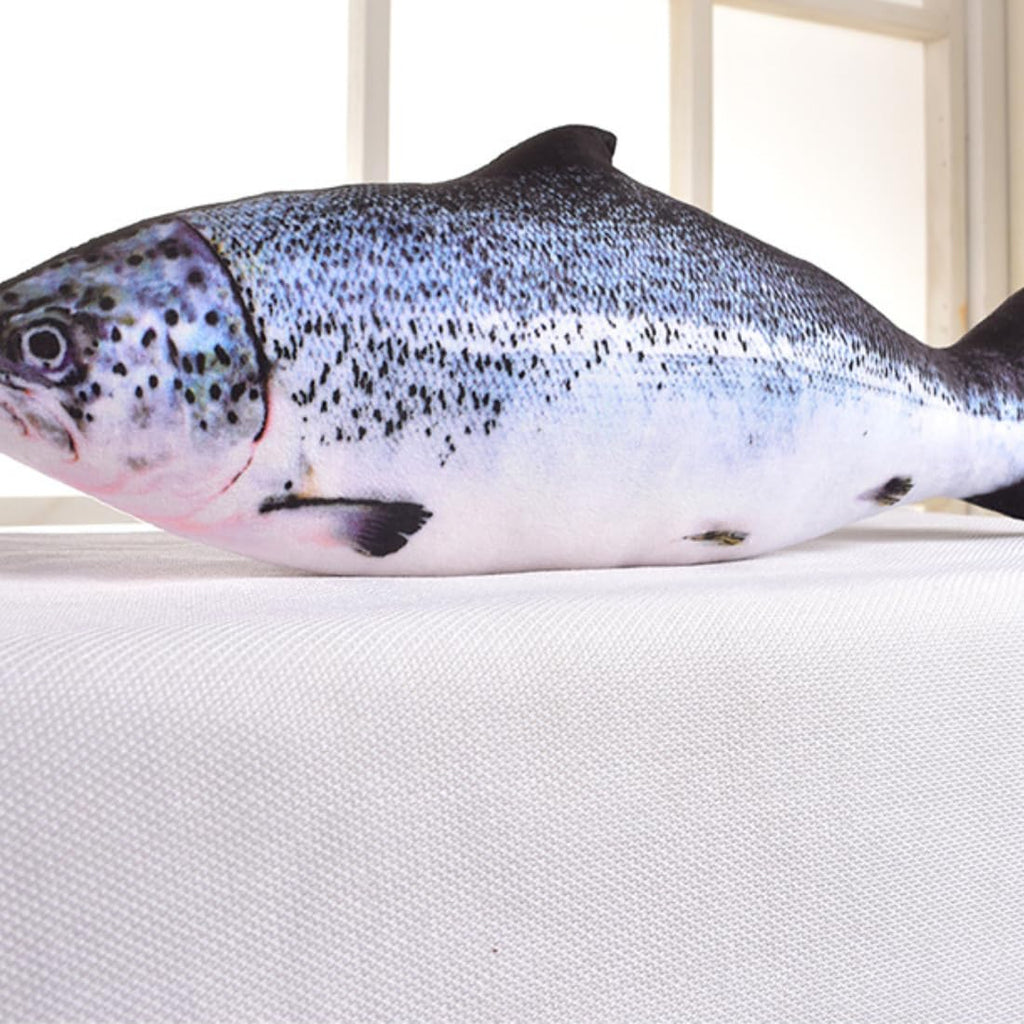 OPHRBU 24-Inch Simulation Fish Plush Pillow – Soft Stuffed Toy with Adjustable Filling