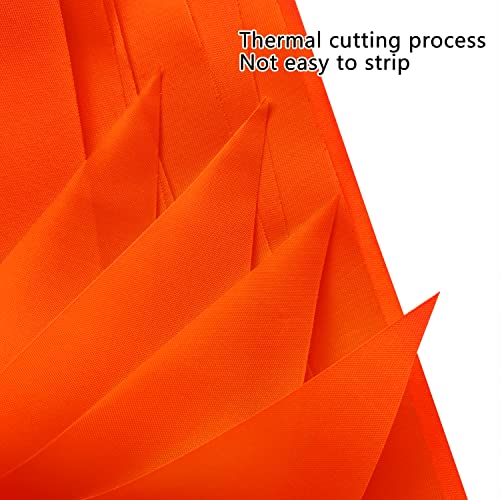 Orange Triangle Bunting Flags - 60 Pack, 100 Feet String, for Grand Openings and Parties by Consummate
