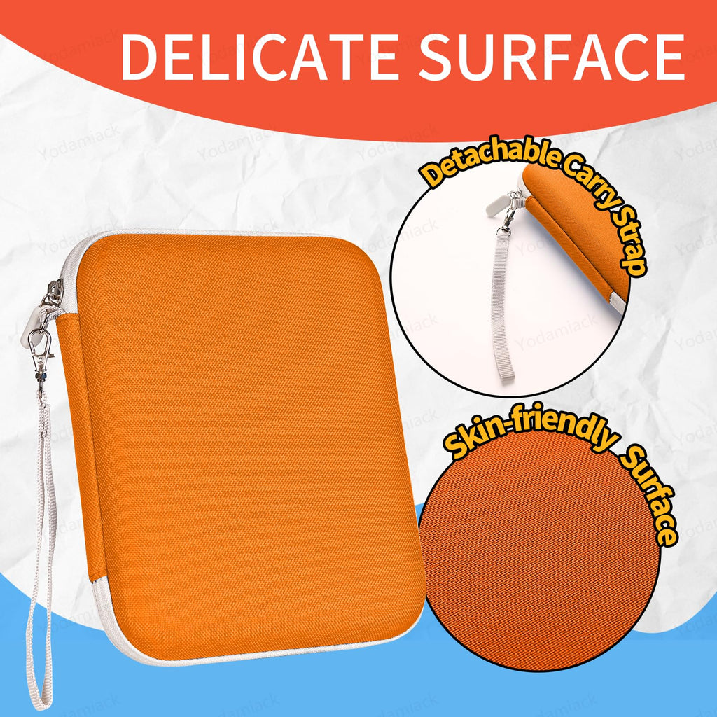 Orange Yoto Card Holder – 96 Pocket Portable Binder with 12 Removable Sleeves