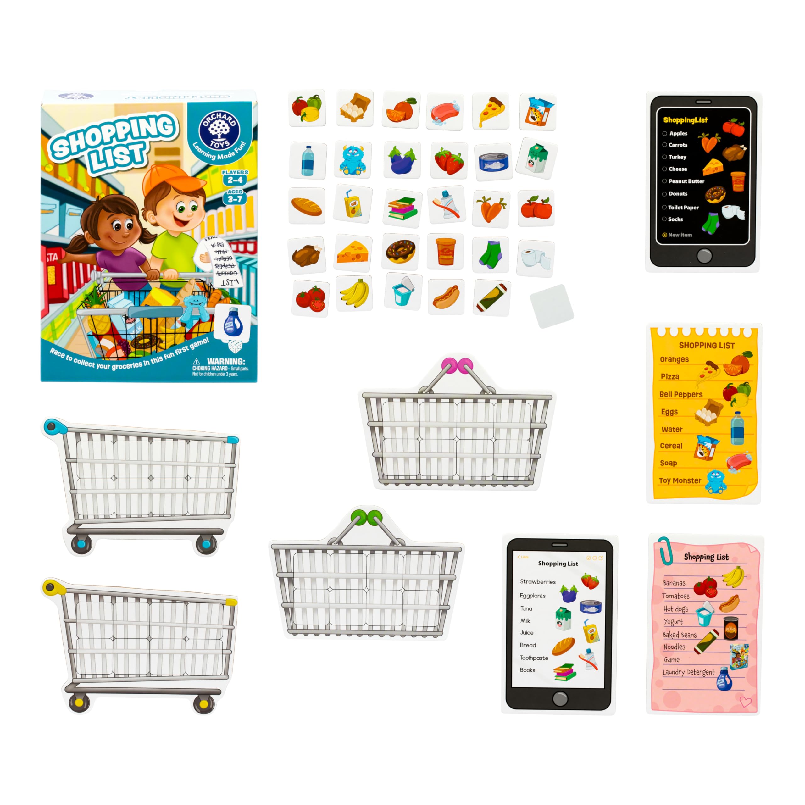 Orchard Toys Shopping List Memory Game - Updated Artwork for Ages 3-7