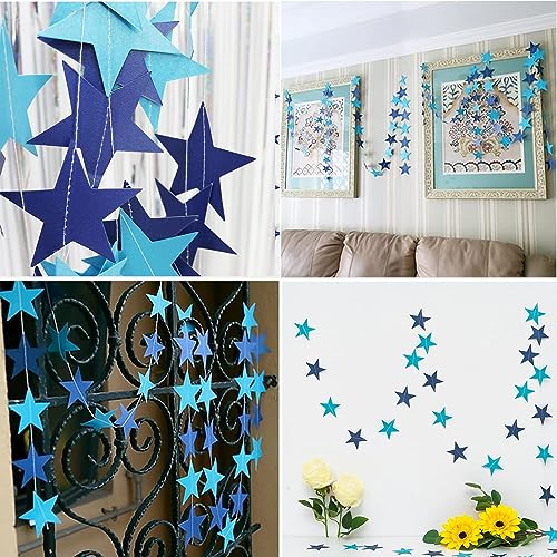 ORDA Blue Silver Birthday Decorations - 54 Piece Set for 16th to 70th Parties