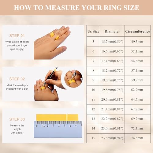 OreilleStar Stainless Steel Cross Fidget Spinner Ring for Women - Anxiety Relief Finger Toy (Size 5-10, Gold/Silver)