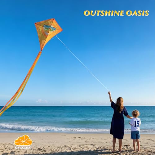 ORGCLDKT-33 Diamond Kite for Kids – Beginner-Friendly with Pre-Fitted Frames and Tandem Flying Kit