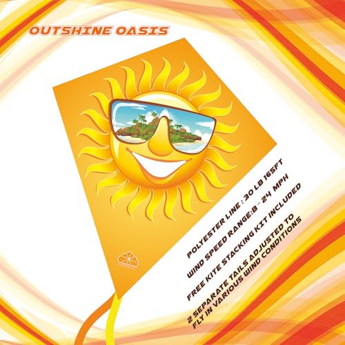ORGCLDKT-33 Diamond Kite for Kids – Beginner-Friendly with Pre-Fitted Frames and Tandem Flying Kit