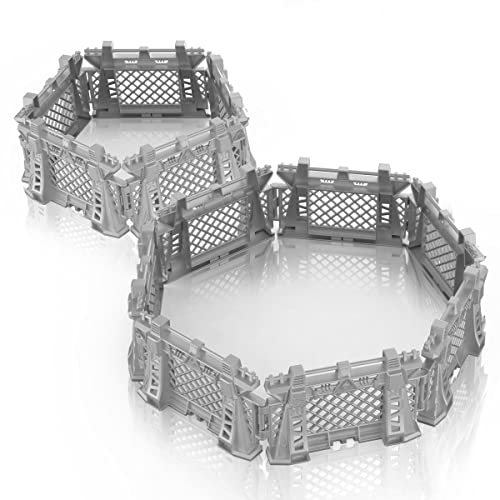 Oriate 12-Piece Dinosaur Cage Fence Playset – Expandable Toy Enclosure for Dino World Figures